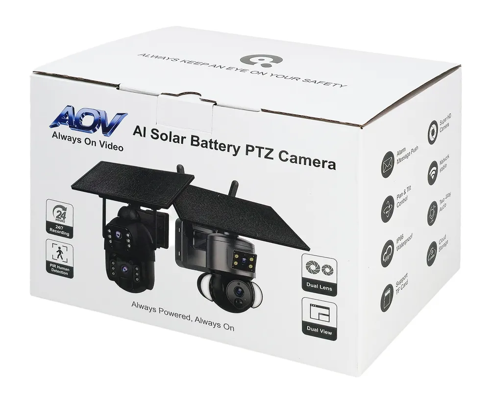 SECTEC smart ηλιακή κάμερα ST-536-6MAOV-4G-EU, dual lens, 3MP, 4G, SD, PTZ, IP66