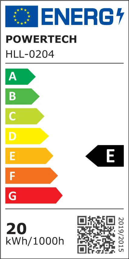 POWERTECH LED φωτιστικό δαπέδου HLL-0204, 42W, 4000K, Φ38x157cm, ασημί/μαύρο