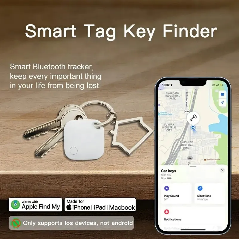 HAVEDEER smart tag ITAG03 για iOS συσκευές, Bluetooth tracker, λευκό