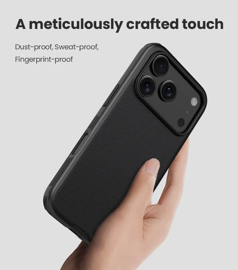 NILLKIN θήκη Super Frosted Shield Pro για Apple iPhone 17 Pro, μαύρη