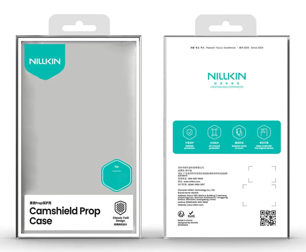 NILLKIN θήκη CamShield Prop για Apple iPhone 17 Pro, διάφανη/μαύρη
