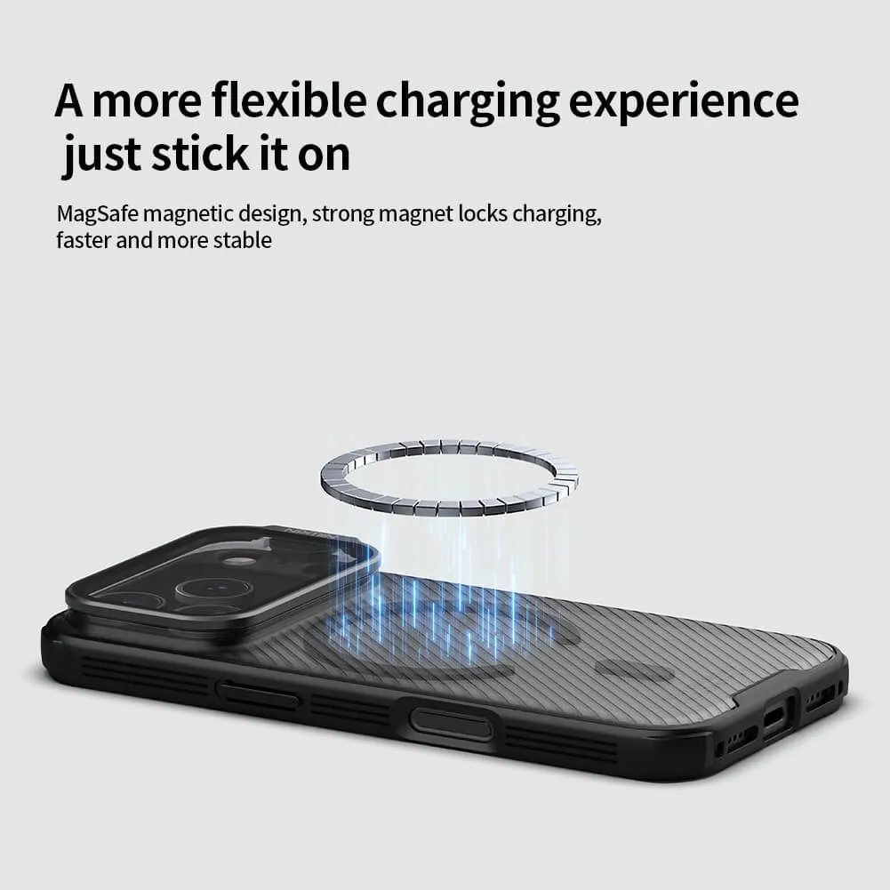 NILLKIN θήκη CamShield Prop Magnetic για Apple iPhone 17 Pro, διάφανη/μαύρη