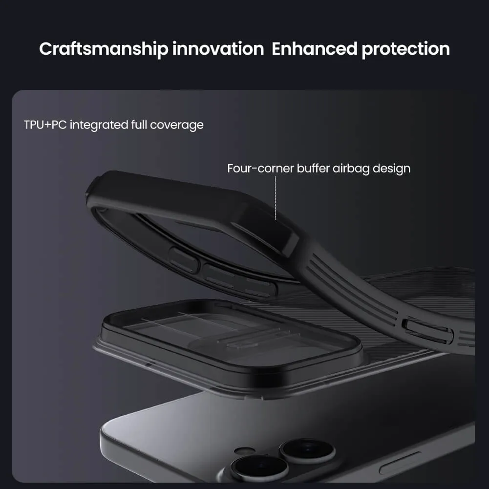NILLKIN θήκη CamShield Pro για Apple iPhone 17, διάφανη/μαύρη