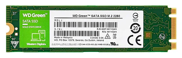 WD M.2 SATA III SSD Green WDS480G3G0B, 480GB, 545MBps, Factory Recertified