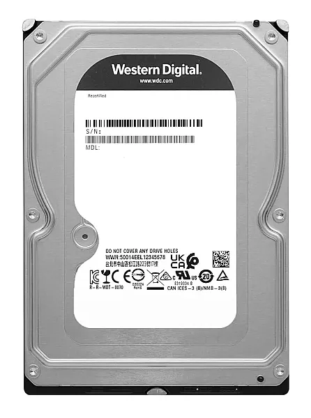 WD σκληρός δίσκος Black 3.5", 1TB, 64MB, 7200RPM, 6Gb/s, Factory Recertified