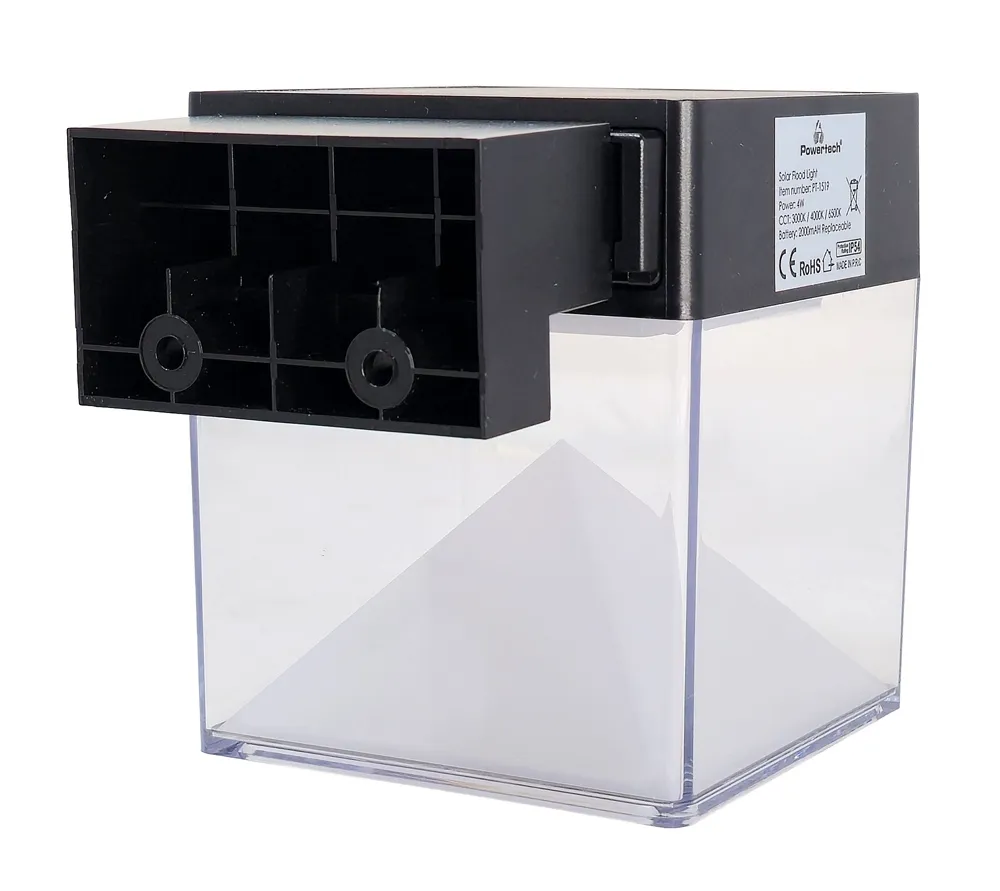 POWERTECH LED ηλιακό φωτιστικό PT-1519 με αισθητήρα κίνησης, 4W, 2000mAh, μαύρο