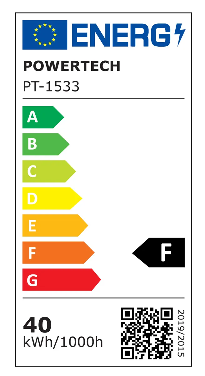POWERTECH LED panel ψευδοροφής PT-1533, 40W, 59.5x59.5cm, τετράγωνο, 4000K, 4000lm, λευκό