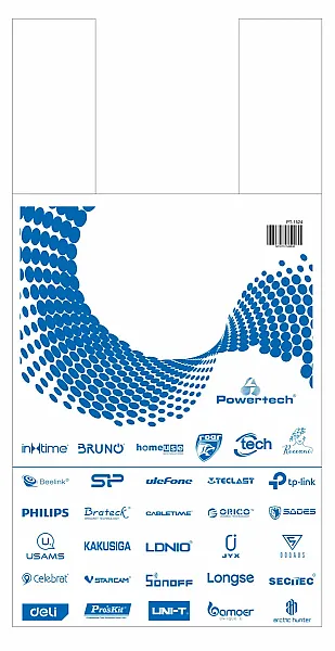 Σακούλα εμπορευμάτων τύπου φανελάκι PT-1524, 30x60cm, νάιλον, 20τμχ