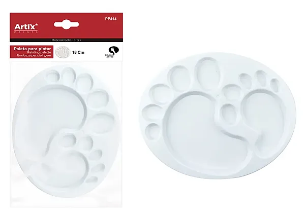 ARTIX PAINTS παιδική πλαστική παλέτα PP414, 14.5x18cm