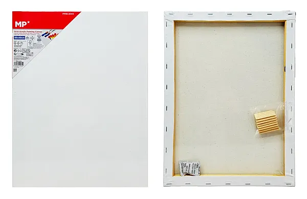 MP καμβάς τελάρο ζωγραφικής PP98-3040, 30x40cm, 280gr/m², λευκός