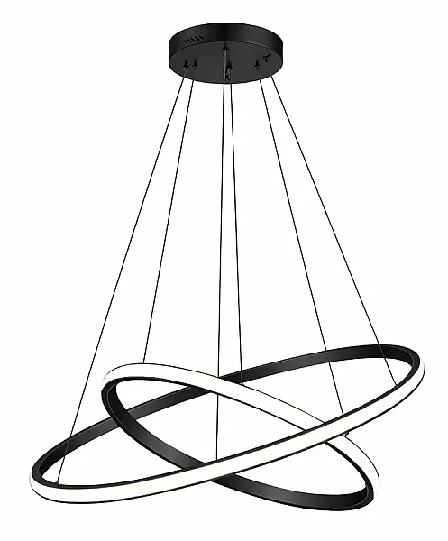 POWERTECH LED φωτιστικό οροφής PT-1527, 40W, 4000K, Φ60x120cm, μαύρο