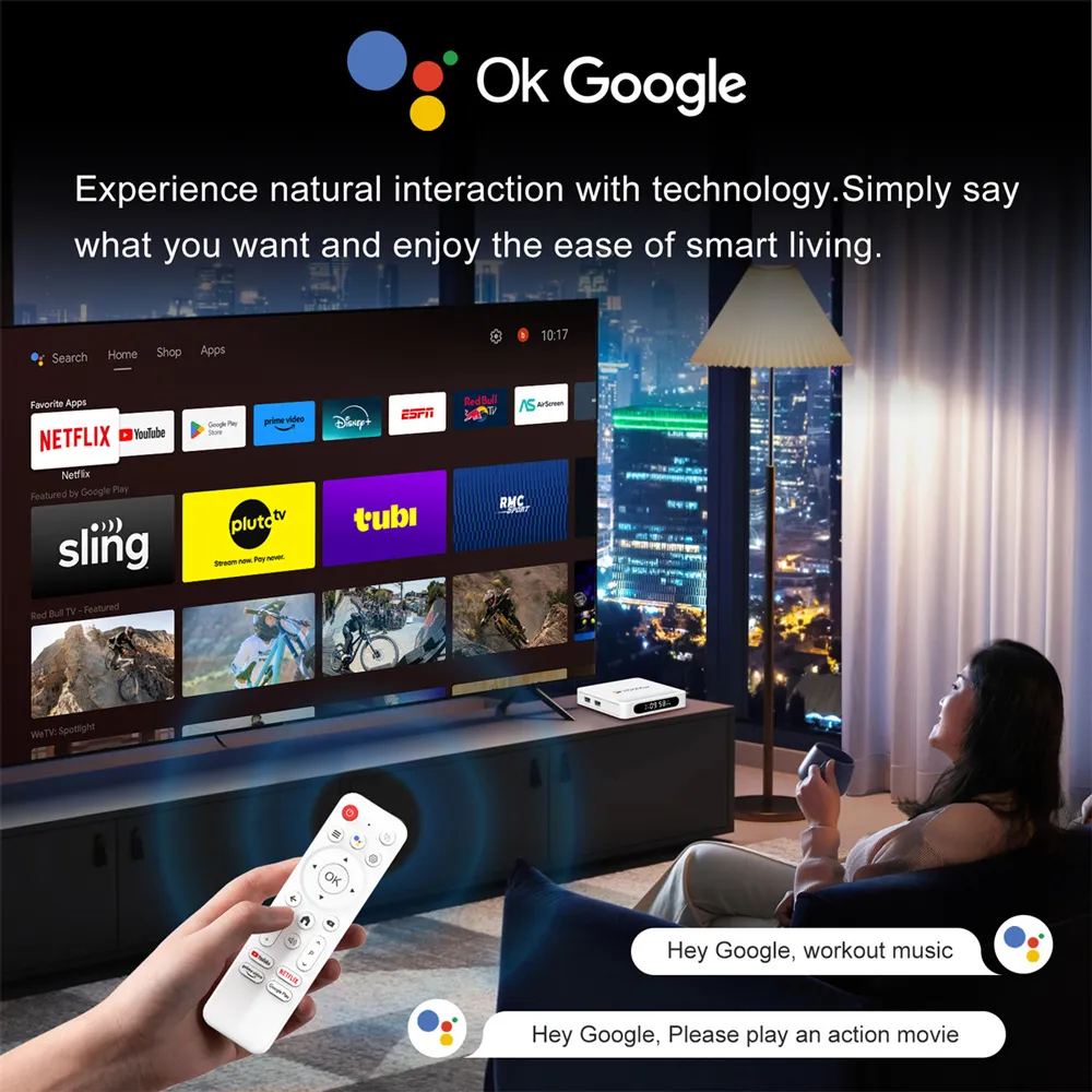 H96 MAX TV Box H618 Plus, 8K, 4/32GB, WiFi 6, Bluetooth, Android 14