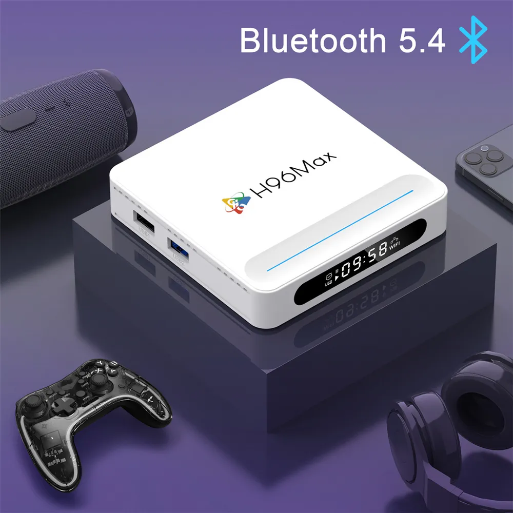 H96 MAX TV Box H618 Plus, 8K, 4/32GB, WiFi 6, Bluetooth, Android 14