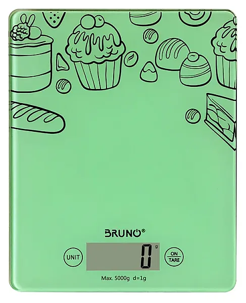 BRUNO ψηφιακή ζυγαριά κουζίνας BRN-0059, έως 5kg, πράσινη