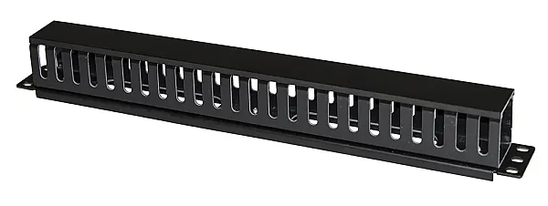 POWERTECH cable management NETW-0048 για rack 19"/1U, πλαστικό, μαύρο