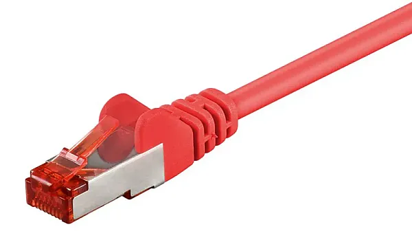 GOOBAY καλώδιο δικτύου 93214, CAT 6 S/FTP, copper, 250MHz, 0.25m, κόκκινο