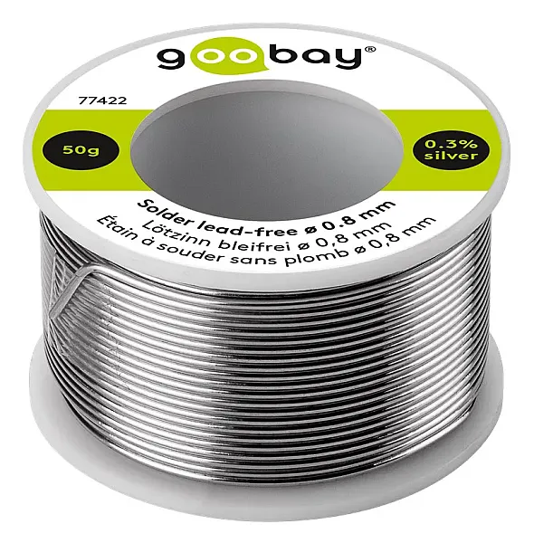 GOOBAY σύρμα συγκόλλησης 77422, Φ0.8mm, lead free, 50g