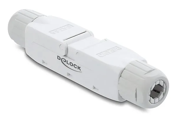 DELOCK σύνδεσμος LSA 91126, CAT 6A unshielded, tool-free, λευκός
