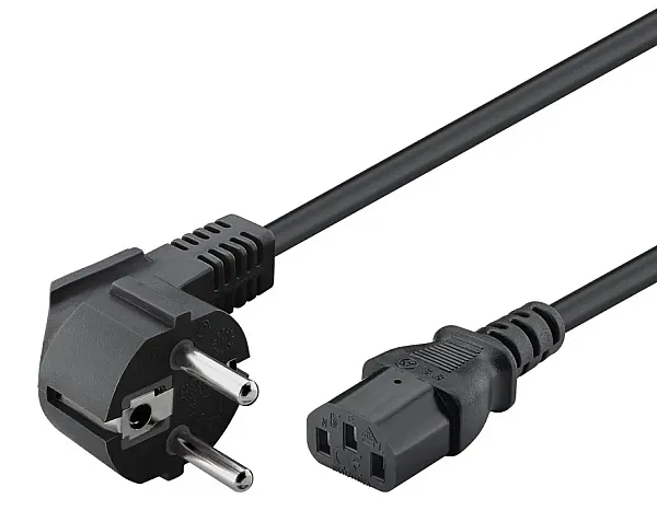 POWERTECH καλώδιο τροφοδοσίας CAB-P044, 3x 1.00mm², copper, 1.5m, μαύρο