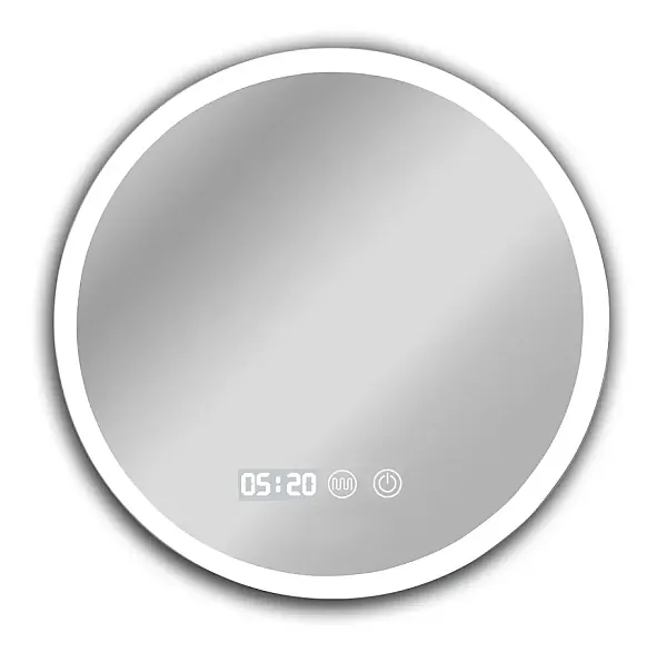 BRUNO καθρέφτης μπάνιου LED BRN-0275, στρόγγυλος, 24W, Φ50cm, IP67