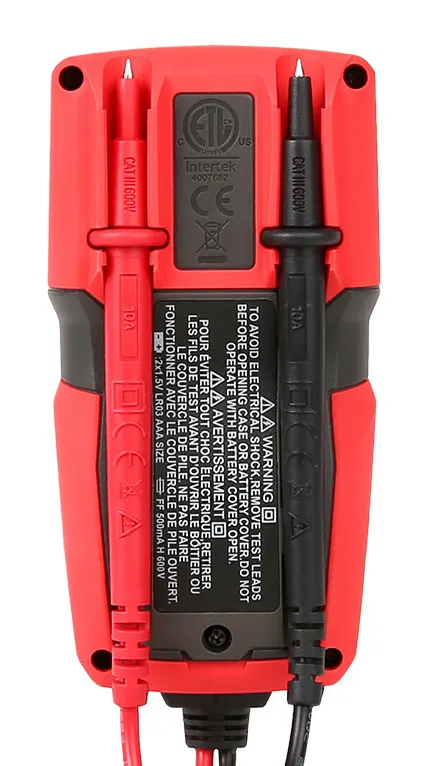 UNI-T μίνι ψηφιακό πολύμετρο UT125C, 600V AC/DC, NCV