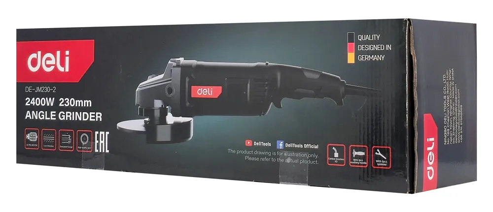 DELI τροχός ρεύματος DE-JM230-2E, 2400W