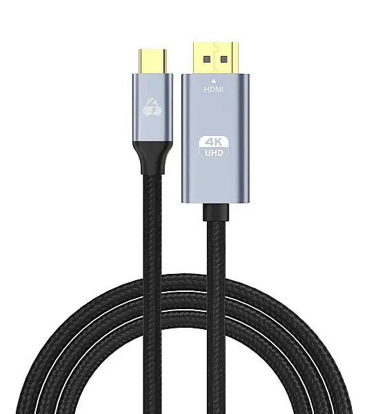 POWERTECH καλώδιο USB-C σε HDMI PTR-0171, 4K/60Hz, 10.2 Gbps, 1m, μαύρο