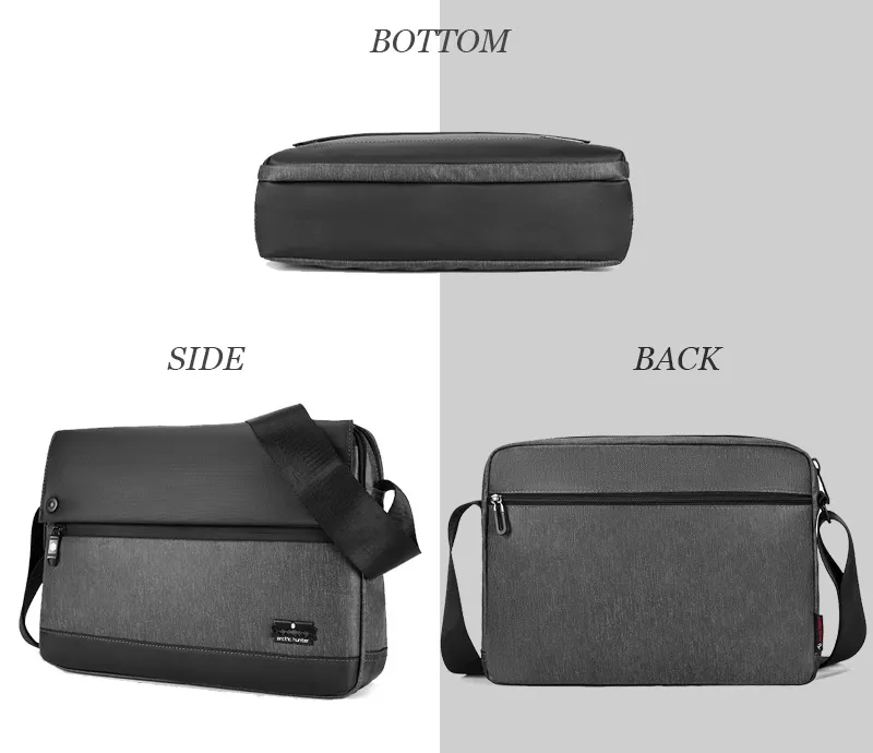 ARCTIC HUNTER τσάντα ώμου K00089 με θήκη tablet, 7L, μαύρη