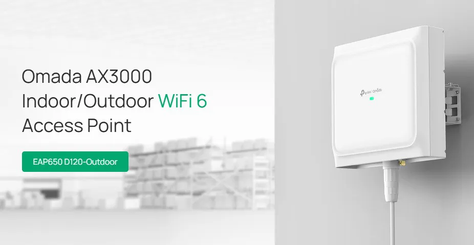 TP-LINK access point EAP650 D120-Outdoor, WiFi 6, 3000Mbps AX3000, Mesh, V1.0