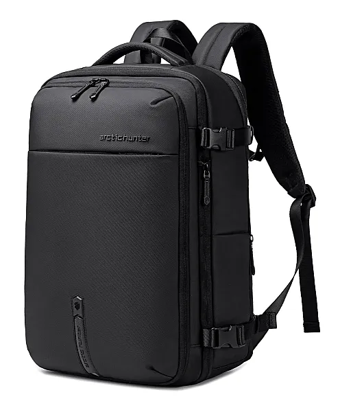 ARCTIC HUNTER τσάντα πλάτης B00866 με θήκη laptop 15.6", αεροστεγής θήκη, 35.5L/49.5L, μαύρη