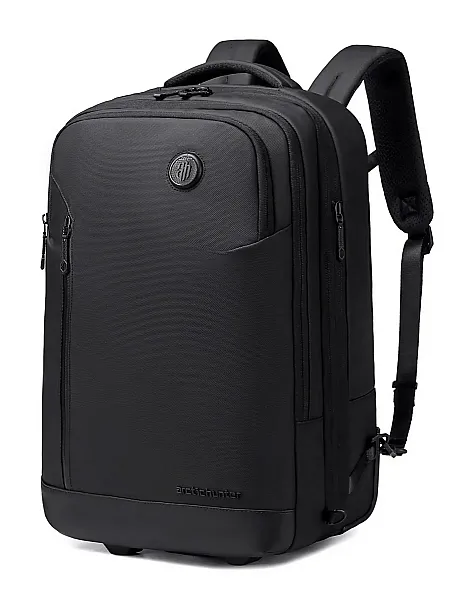 ARCTIC HUNTER τσάντα ταξιδίου LG00861 με θήκη laptop 15.6", τροχήλατη, 42L/54L, μαύρη