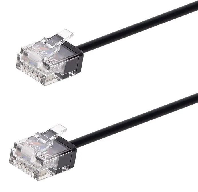 POWERTECH καλώδιο δικτύου CAB-N428, Cat 6A U/UTP, ultra slim, copper, 500MHz, 1.5m, μαύρο
