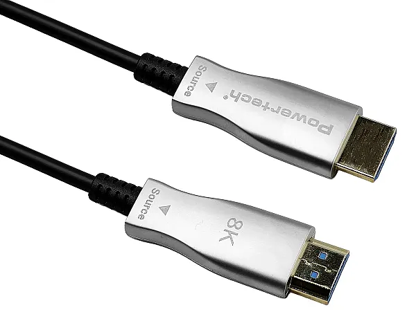 POWERTECH καλώδιο HDMI 2.1 CAB-H193 με Ethernet, 8K/60Hz, 48 Gbps, 20m, μαύρο