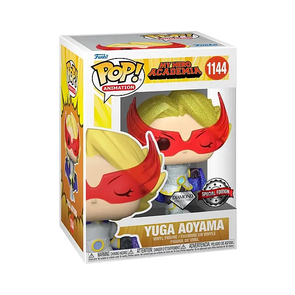 Funko Pop! Animation: My Hero Academia S9 - Yuga Aoyama (Glitter) (Diamond Collection) (Amazon Exclusive) #1144 Vinyl Figure