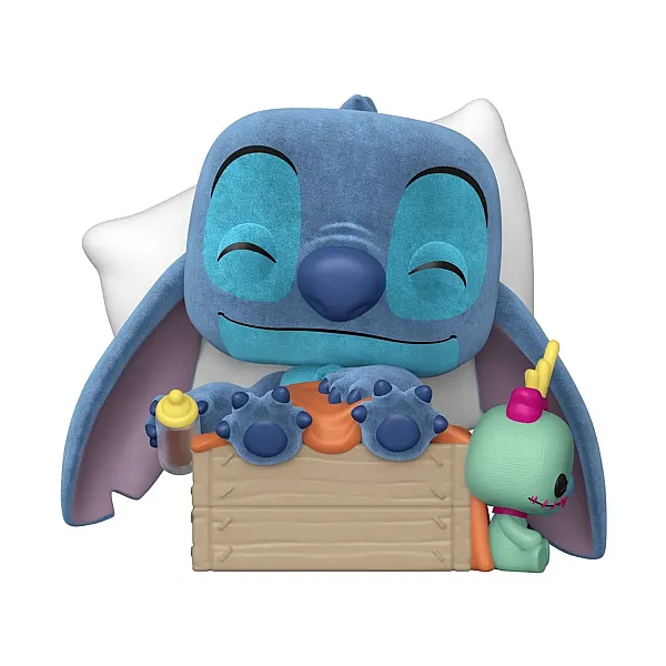 Funko Pop! Disney Plus: Lilo & Stitch - Sleeping Stitch in Box (Flocked) (Special Edition) #1607 Vinyl Figure