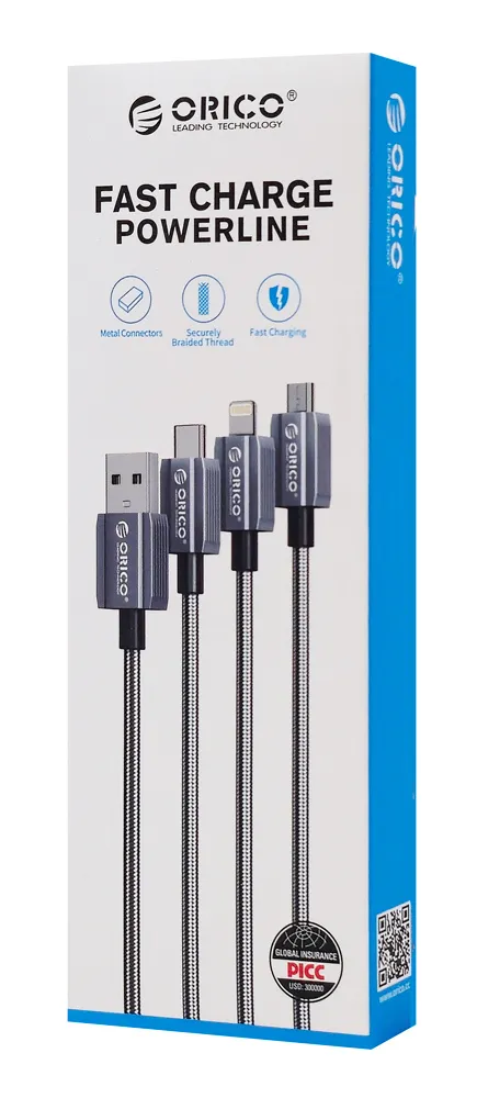 ORICO καλώδιο Lightning σε USB-C GQA29, 29W, 480Mbps, 1m, μαύρο
