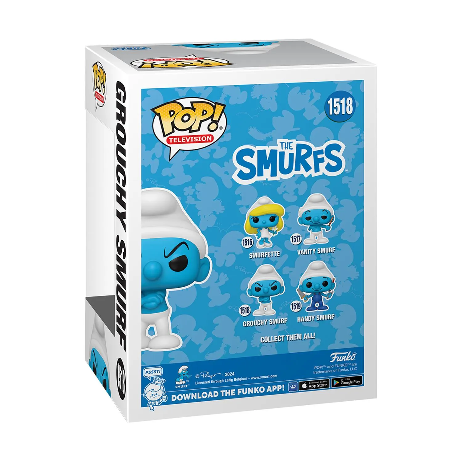 Funko Pop! Television: The Smurfs - Grouchy Smurf #1518 Vinyl Figure