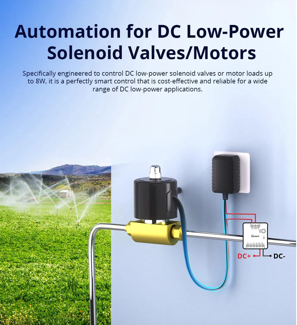 SONOFF smart διακόπτης MINI-D, WiFi, συμβατός με Matter, λευκός