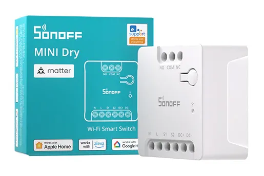 SONOFF smart διακόπτης MINI-D, WiFi, συμβατός με Matter, λευκός