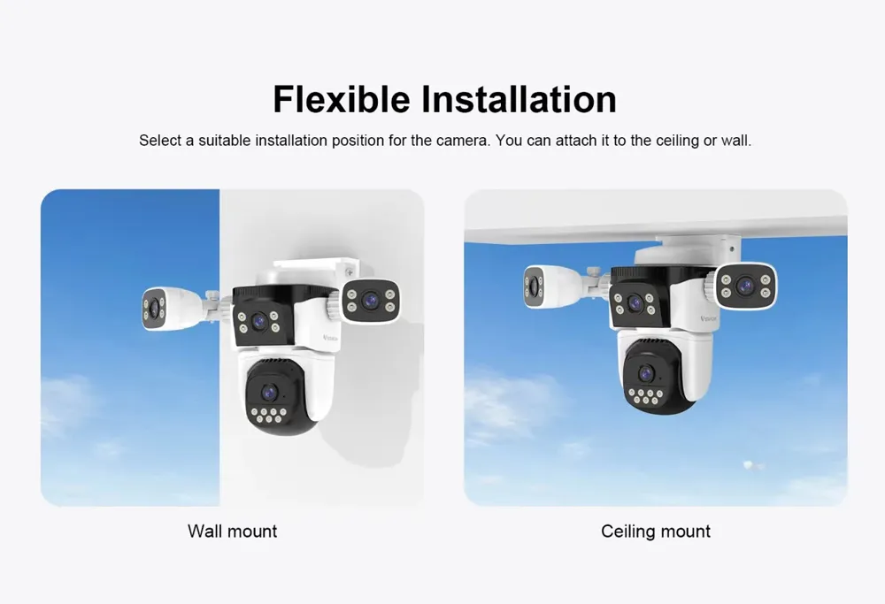 VSTARCAM smart κάμερα CS621FR, four-lens, 2MP, WiFi, SD, PTZ, IP66