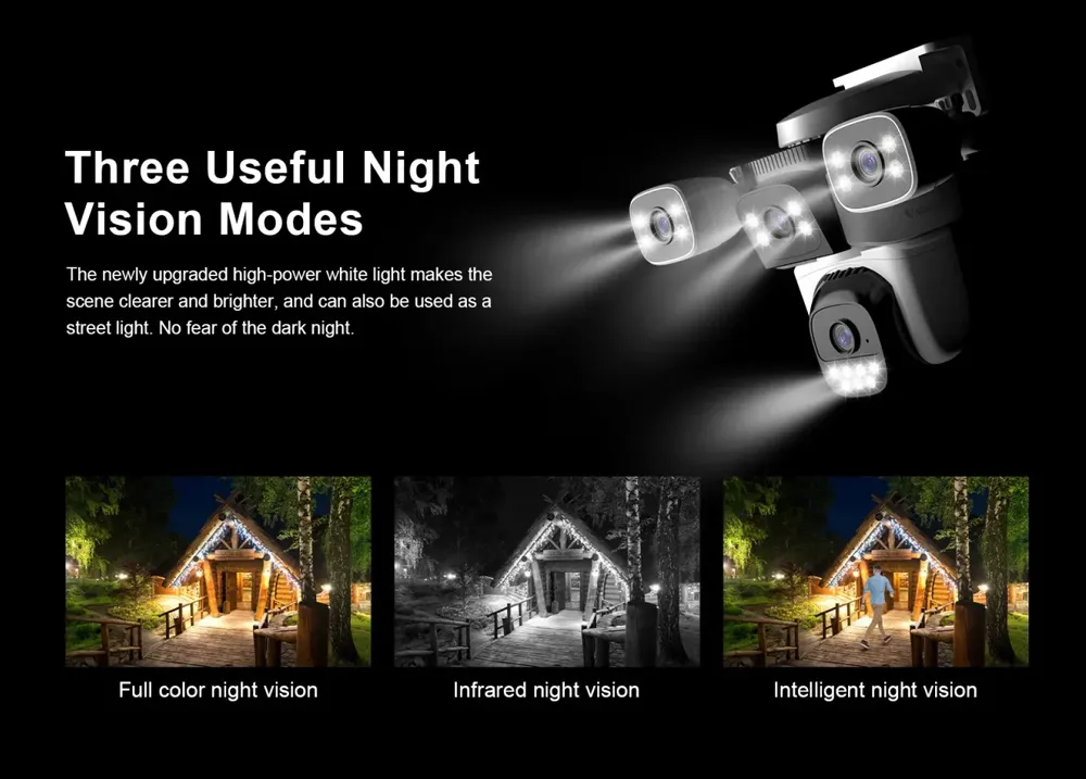 VSTARCAM smart κάμερα CS621FR, four-lens, 2MP, WiFi, SD, PTZ, IP66