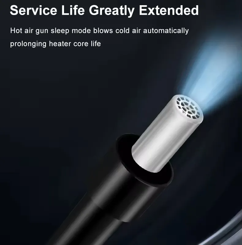 QUICK σταθμός θερμού αέρα QUICK857 Pro με air gun, 580W, 100-500 °C