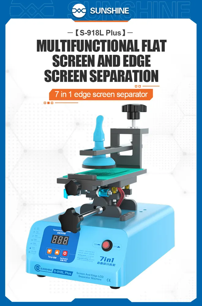 SUNSHINE διαχωριστής LCD οθόνης S-918L Plus για επισκευές κινητών, 400W