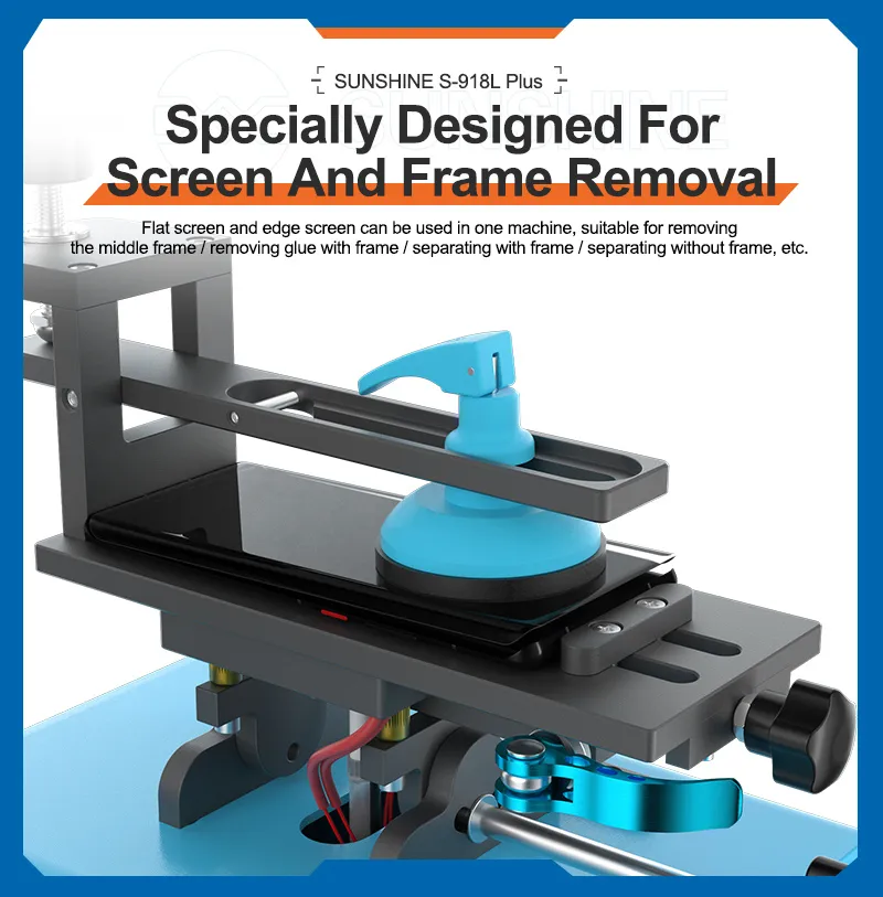 SUNSHINE διαχωριστής LCD οθόνης S-918L Plus για επισκευές κινητών, 400W