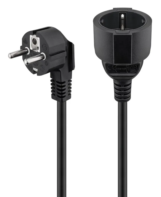 GOOBAY μπαλαντέζα προέκταση ρεύματος 94700, schuko, 3x 1.5mm², 2m, μαύρη