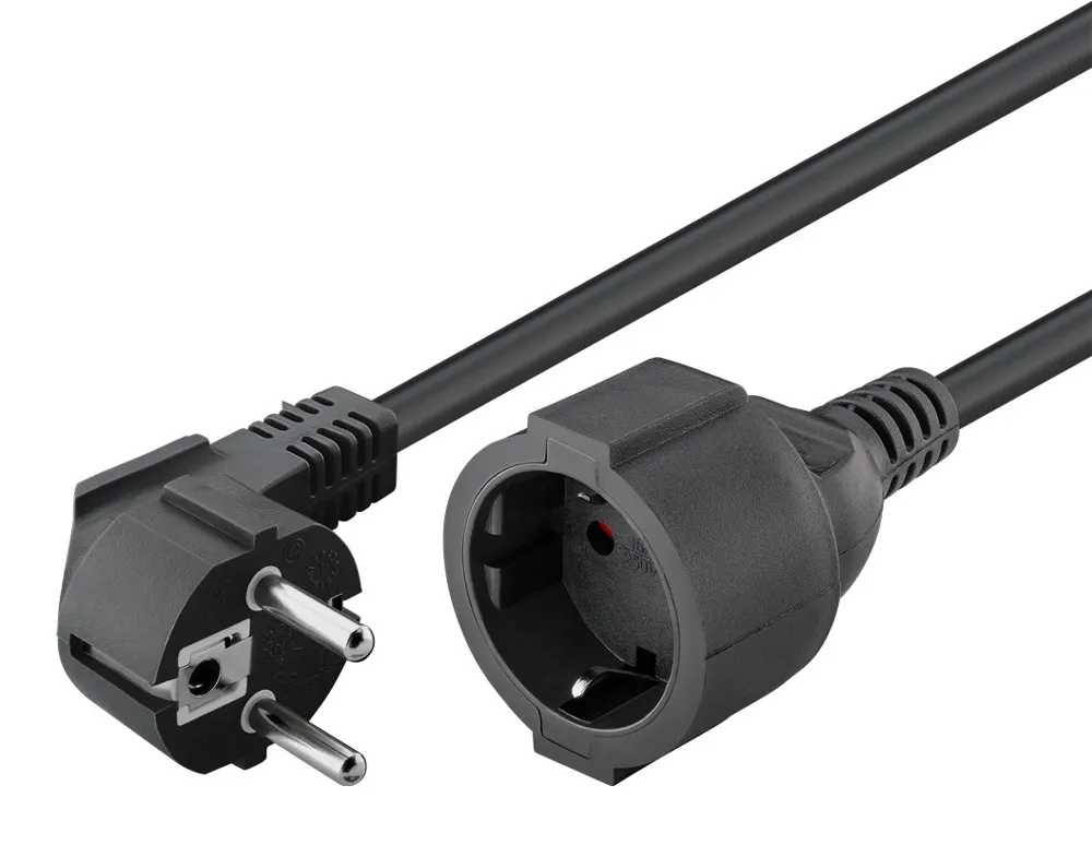 GOOBAY μπαλαντέζα προέκταση ρεύματος 94700, schuko, 3x 1.5mm², 2m, μαύρη