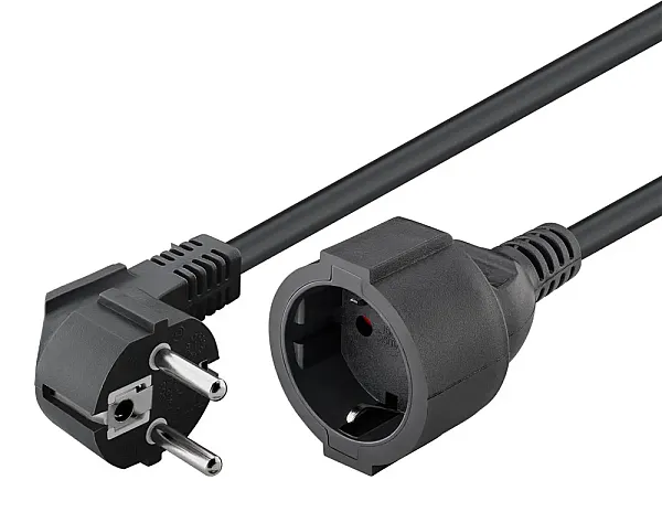 GOOBAY μπαλαντέζα προέκταση ρεύματος 93095, schuko, 3x 1.5mm², 10m, μαύρη