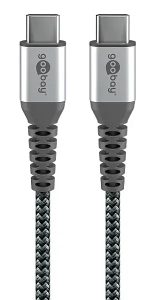 GOOBAY καλώδιο USB-C 79559, 60W, 480Mbps, 0.15m, μαύρο