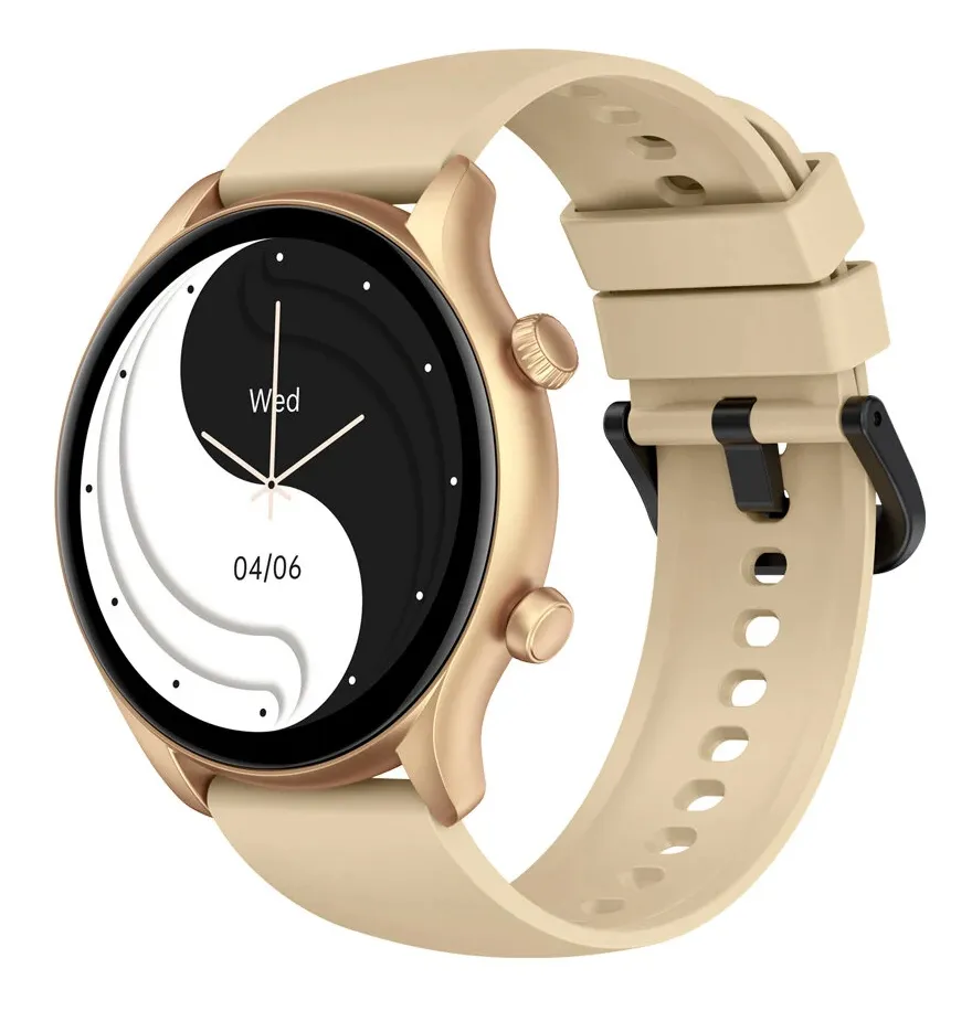 ZEBLAZE smartwatch Btalk 3 Plus, heart rate, 1.39" IPS, χρυσό