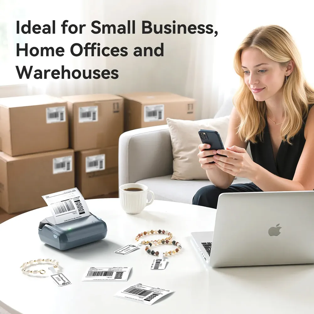 NIIMBOT smart θερμικός εκτυπωτής ετικετών B4, 203dpi, Bluetooth, μπλε